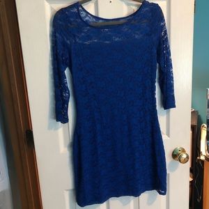 Blue Lace Hollister Dress